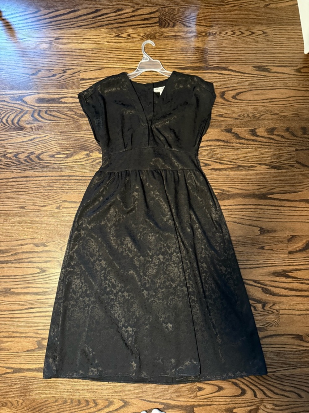 Ankle length black floral dress, size M, Urban Renewal